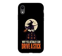 Halloween Witch Moon Why Yes Actually I Can Drive A Stick Case for iPhone XR