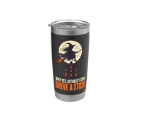Halloween Witch Moon Why Yes Actually I Can Drive A Stick Stainless Steel Insulated Tumbler