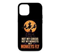 Halloween Witch Not My Circus My Monkeys Fly Funny Broom Case for iPhone 12/12 Pro