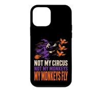 Halloween Witch Not My Circus My Monkeys Fly Funny Crow Case for iPhone 12 mini