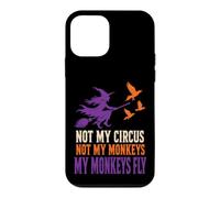 Halloween Witch Not My Circus My Monkeys Fly Funny Crow Case for iPhone 12 mini
