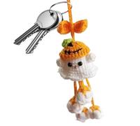 Halloween Witch Ornaments - Intricate Crochet Construction, Handmade Soft Texture With Fun Witch Broom Charm, Distinctive Decoration Enhances Spooky Atmosphere | Versatile Hanging Accessory For Car