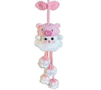 Halloween Witch Ornaments - Intricate Crochet Construction, Handmade Soft Texture With Fun Witch Broom Charm, Distinctive Decoration Enhances Spooky Atmosphere | Versatile Hanging Accessory For Car