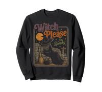 Halloween Witch Please I'm Spooky Vintage Halloween Sweatshirt
