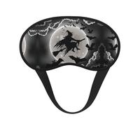 Halloween Witch Print Sleep Eye Mask Light Blocking Soft and Comfortable Night Eye Blinder for Women Men for Sleeping Travel Night Shift