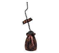 Halloween Witch Sound Pendant Cosplay Prop Secret Room Decoration Accessory for Witchcraft Theme Party (Black, 78X18CM)