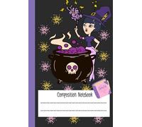 Halloween Witch spell Composition Notebook: 6x9 inches college ruled notebook for school notes, writing, lists, doodles etc. Great gift for kids, teens and adults.