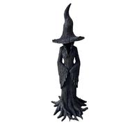 Halloween Witch Statue Resin Witch Figure,2025 Upgrade Faceless Ghost Sculpture, Decorative Gothic Spooky Standing Desktop Ornament Sculpture for Halloween Home Haunted House Decor (Witch 50cm)