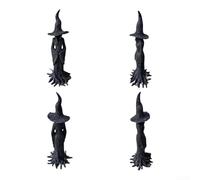 Halloween Witch Statue Resin Witch Figure, Hand-Painted Gothic Decor, Black Mystical For Forest Witch Statue, For Desktop Bookshelf Mantel Pick-up(Small)