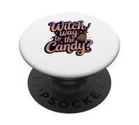 Halloween Witch Way To The Candy PopSockets Adhesive PopGrip