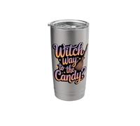 Halloween Witch Way to The Candy Stainless Steel Insulated Tumbler