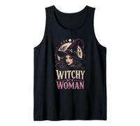 Halloween Witch Witchy Woman Women Full Moon Coven Gift Tank Top