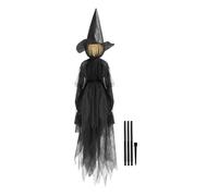 Halloween Witch Yard Decor - Lighted Witches Outdoor Decorations, Waterproof LED Garden Statues | Set Of 3 Scary Witch Display For Lawns, Porches & Wall Mounting With Weather-Resistant Design