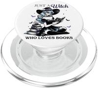 Halloween Witches Book Lovers Just A Witch Who Loves Books PopSockets PopGrip for MagSafe