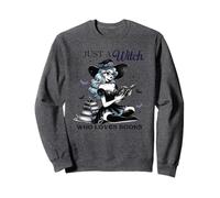 Halloween Witches Book Lovers Just A Witch Who Loves Books Sweatshirt
