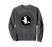 Halloween Witches Broom Beware Of The Witching Hour Sweatshirt