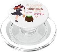 Halloween Witches Broom In A World of Princesses Be A Witch PopSockets PopGrip for MagSafe
