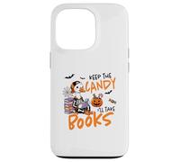 Halloween Witches Broom Keep The Candy I'll Take The Books Case for iPhone 13 Pro