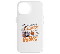 Halloween Witches Broom Keep The Candy I'll Take The Books Case for iPhone 14