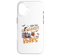 Halloween Witches Broom Keep The Candy I'll Take The Books Case for iPhone 16