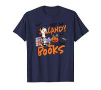 Halloween Witches Broom Keep The Candy I'll Take The Books T-Shirt