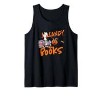 Halloween Witches Broom Keep The Candy I'll Take The Books Tank Top