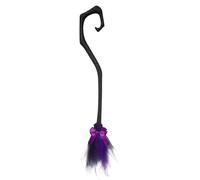 Halloween Witches Broomsticks 35" - Floating Witch Broom with Ribbon for Halloween, Witch Broom Decor for Toddler Scary-Themed Parties and Photo Booth Props