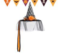 Halloween Witches Hat - Pointed Wide Brim Headwear Adults & Kids | Costume Accessory Dress Up, Parties & Cosplay | Classic Halloween Cap For Home, Yard & Outdoor Events