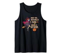 Halloween Witches Why Yes I Can Actually Drive A Stick Tank Top