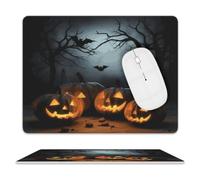 Halloween with Pumpkins Mouse Pad Mouse Mat 10 X 8 Inch
