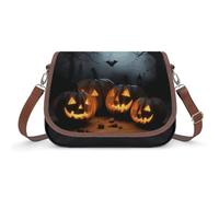Halloween with Pumpkins Shoulder Bag for Women, Handbag with Adjustable Strap & Inner Pocket, Crossbody Bag for Daily Commute Travel