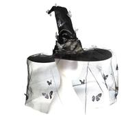 Halloween Wizard Hat Large Black Witches Witch Butterfly Witch Caps Fashion Pointed Halloween Cosplay Costumes Halloween Witch Hat