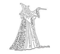 Halloween Wizard Metal Die Cuts
