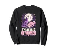 Halloween Wolf I'm Afraid Of Women Funny Full Moon Howl Sweatshirt
