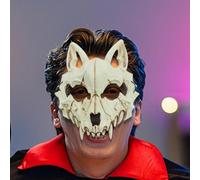 Halloween Wolf Skull Costume,Animal Skeleton Headgear | Animal Skull Halloween Costume for Kids Adults Cosplay Festivals Haunted Houses Stage Performances