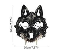 Halloween Wolf Skull Costume,Realistic Spooky Headgear - Horror Halloween Cosplay Props for Kids Adults Holiday School Festivals Haunted Houses Stage Performances