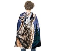 Halloween Wolves Cloak Capes Reversible Medieval Cloak Witch Capes for Party Cosplay Masquerade Costumes