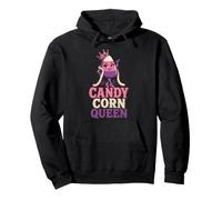 Halloween Women Candy Corn Queen Spooky Season Gift Pullover Hoodie