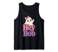 Halloween Women Hey Boo Cute Ghost Gift Tank Top