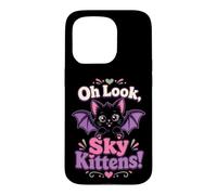 Halloween Women Oh Look Sky Kittens Cute Bats Gift Case for iPhone 15 Pro