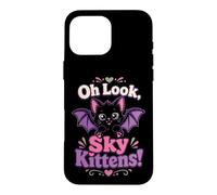 Halloween Women Oh Look Sky Kittens Cute Bats Gift Case for iPhone 16 Pro Max