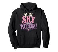 Halloween Women Oh Look Sky Kittens Cute Bats Gift Pullover Hoodie