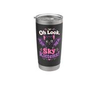 Halloween Women Oh Look Sky Kittens Cute Bats Gift Stainless Steel Insulated Tumbler