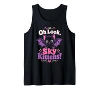Halloween Women Oh Look Sky Kittens Cute Bats Gift Tank Top