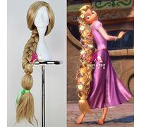 Halloween Women Princess Rapunzel Wig Stage Role Play Tangled blonde long braided hair wig women golden braids costumes