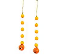 Halloween Wood Bead Garland Photo Prop Wall Hangings For Home Party Hanging For Fringe Decoration For Window Wood Bead Garland Decor