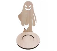 Halloween Wooden Candle Holder 20x13cm Gothic Gothic Motif Tabletop Decor