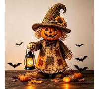 Halloween Wooden Monster Tabletop Decorations Figurines (B)