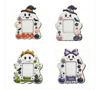 Halloween Wooden Picture Frame 20x18cm Spooky Pumpkin Design(Wight Four Piece Set)