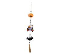 Halloween Wooden Pumpkin Bat Layer Tray Decoration Halloween Bead Wall Hanging Decoration Family Hanging Tree Painted 2D Small Pendant Stained Glass Kits for Adults Birds (Purple, One Size)
